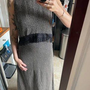 NWT Jones New York Maxi Dress size 8 Lace Tassels Trim